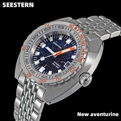 SEESTERN Watch SUB300T Diver Automatic Man Mechanical Sapphire Glass Luminous Date Waterproof 200 Turn Bracelet Wristwatch Retro