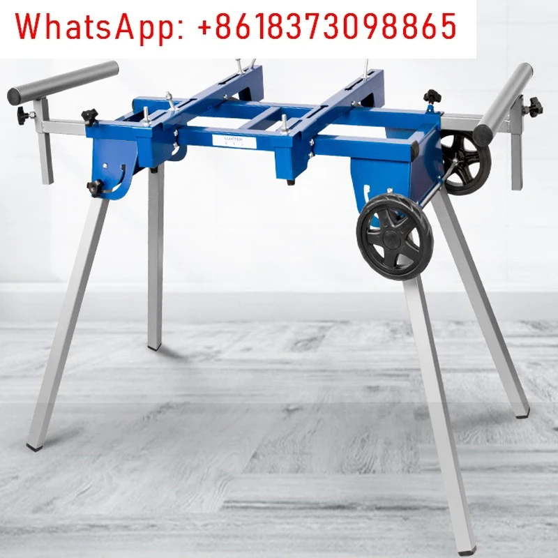 Portable Aluminum Machine Miter Saw Cutting Machine Bracket Multifunctional Workbench Woodworking Table Mobile Bracket