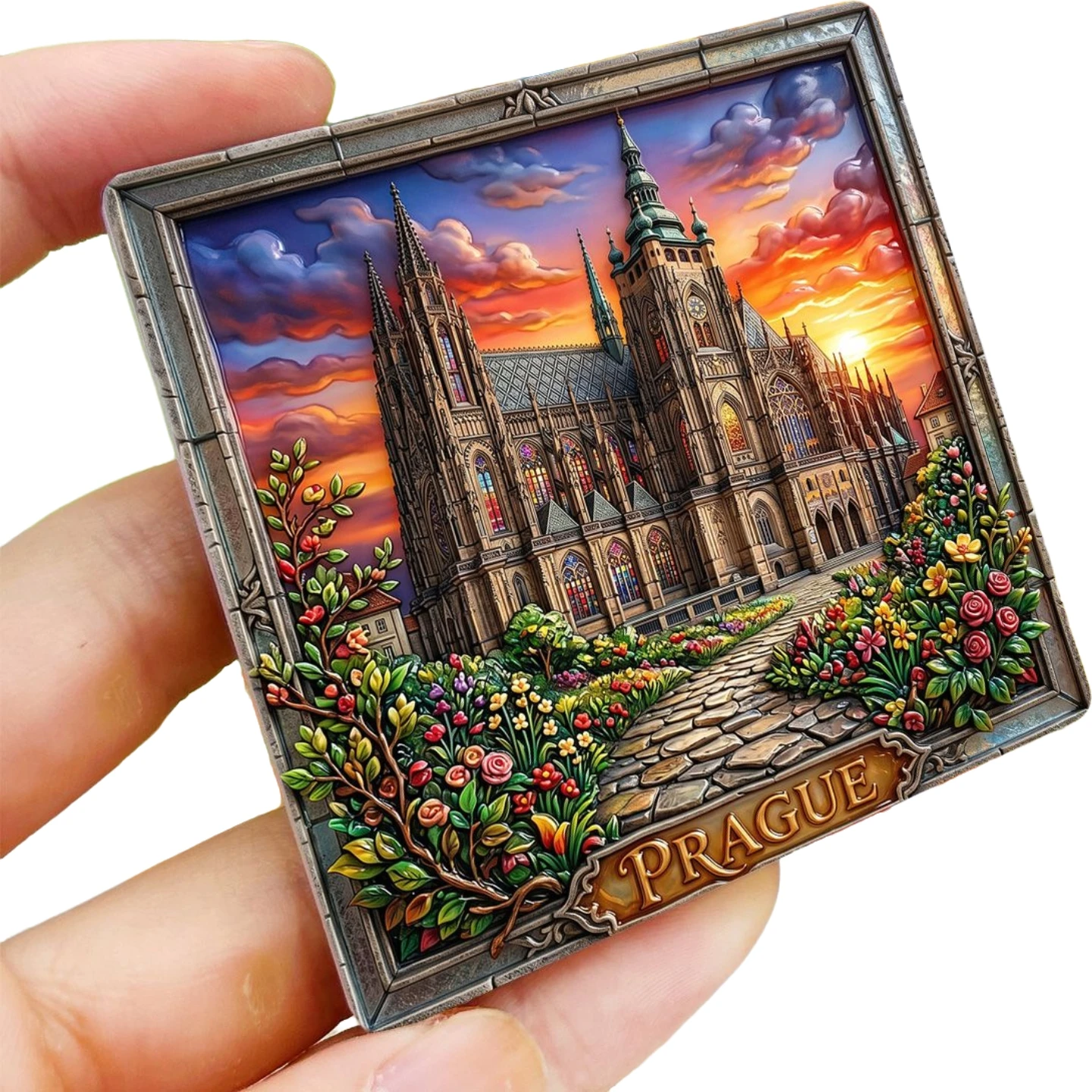 Czech Ceramic Fridge Magnets Tourist Souvenirs Decoration Articles Handicraft