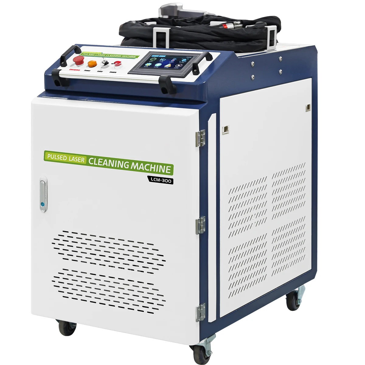 300W Pulse Laser Cleaning Machine Laser Metal Rust Remover Laser Rust Oil Paint Coating Fine Cleaning Machine