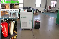 3000watt Laser Welding Machine Portable Iron Fiber Laser Welder for Metal Tube Small Laser 3 Functions Can Clean Cut