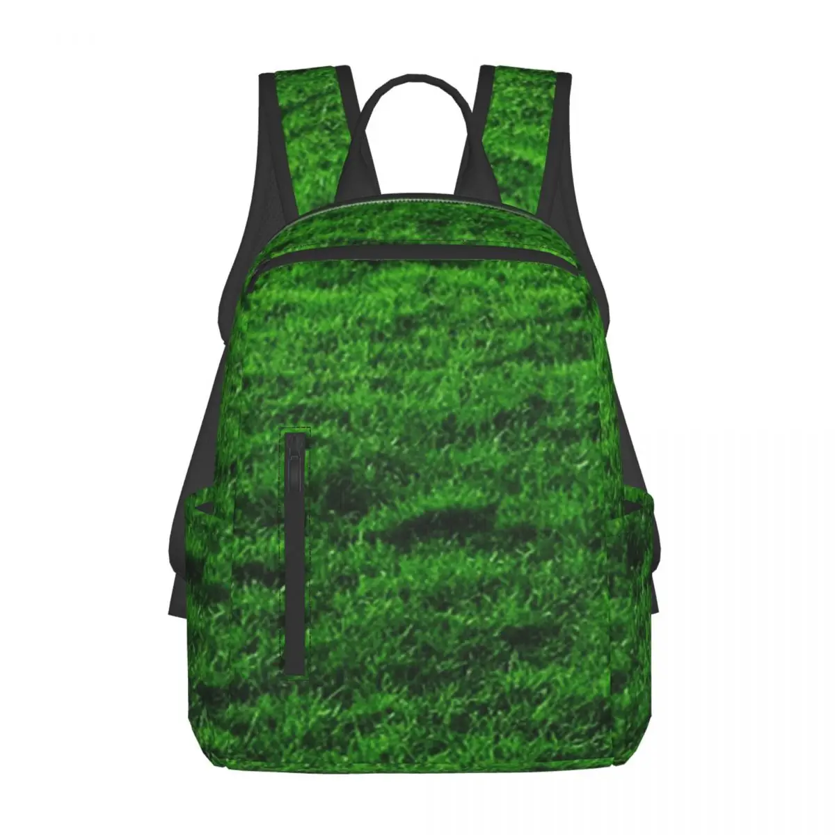 

GREEN GREEN GRASS. LAWN. PITCH. Backpack Large Capacity Children BookBag School Bag Shoulder Bags for Men Women