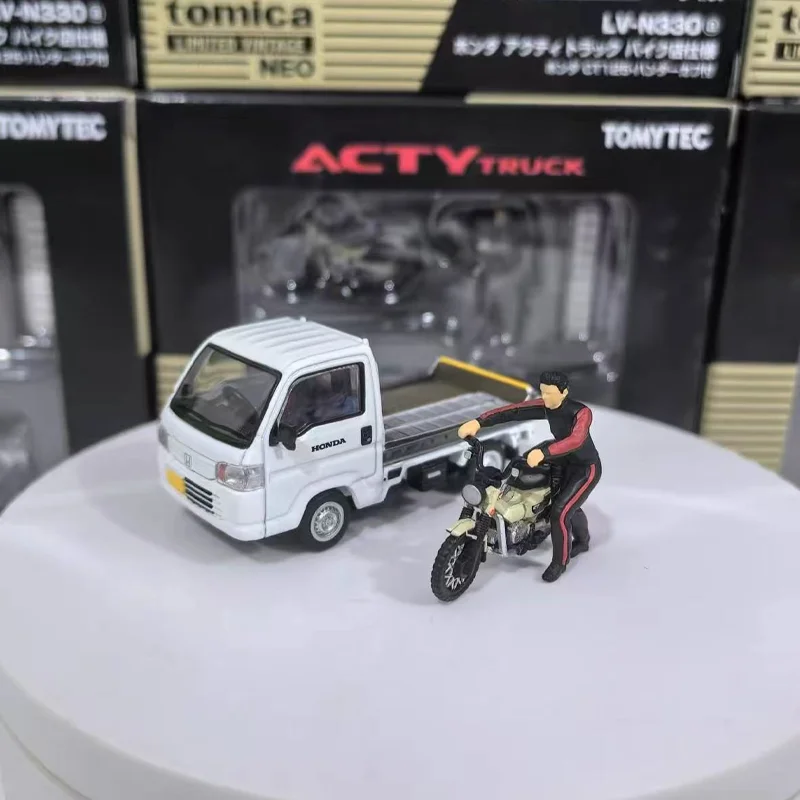 TAKARA TOMY TOMYTEC TLV-N330a Honda ACTY TRUCK Bike Shop Legering Motorvoertuig Speelgoed spuitgieten Metalen Model Collectie Geschenken