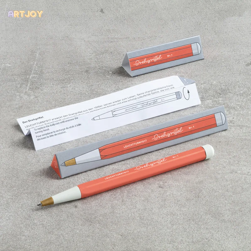 Leuchtturm 1917 قلم حبر جاف دوار من المعدن النحاسي 0.7 مم حبر سريع الجفاف يعتمد على الزيت، توقيع الأعمال واستخدام الطلاب تصميم أنيق #3