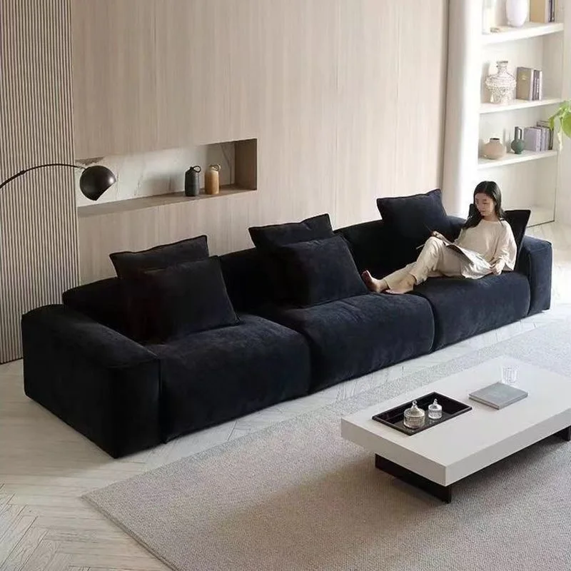 Internet celebrity new, Nordic, large and small apartment, straight row sofa, light luxury modern, Italian minimalism 4