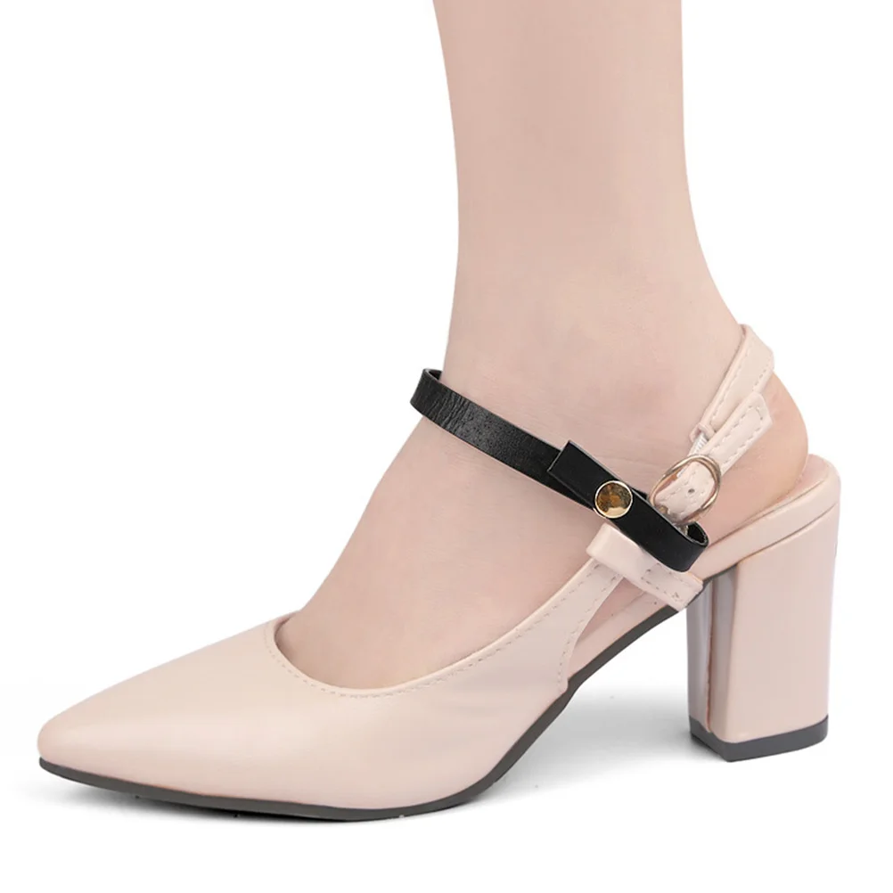 

4Pairs Shoe Buckle for Heels Shoe Laces Replacement Ankle Straps for High Heels Women Snap Button Strap Decorative