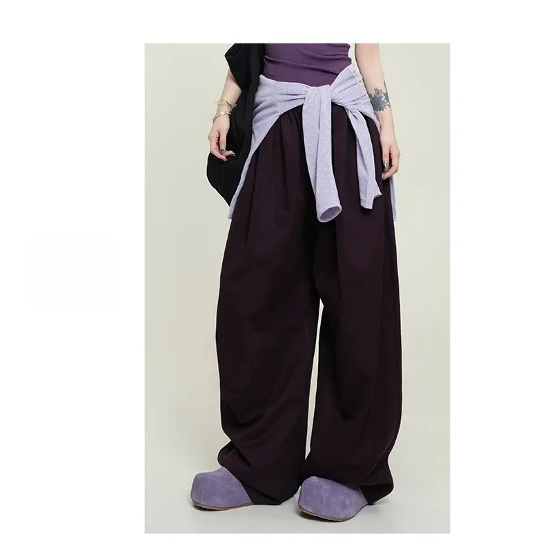 

Thin Loose Drag Pants in Summer