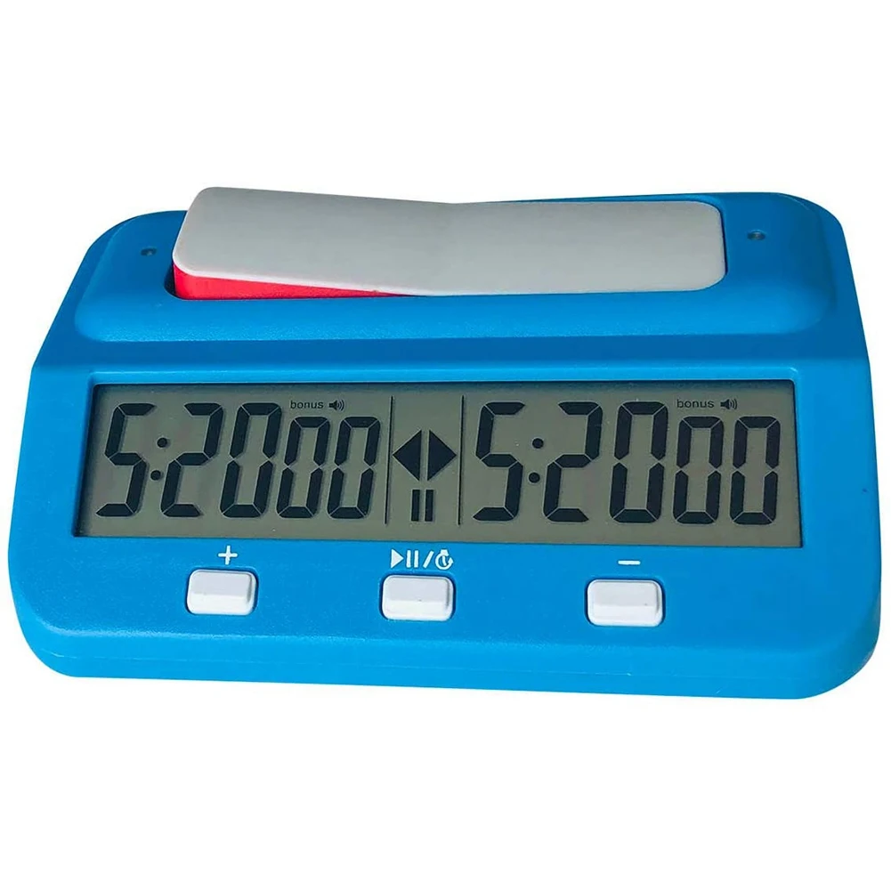 Chess Basic Digital Chess Clock and Game Timer Accurate Digital Portable Clock Digital Watch Timer (Blue)