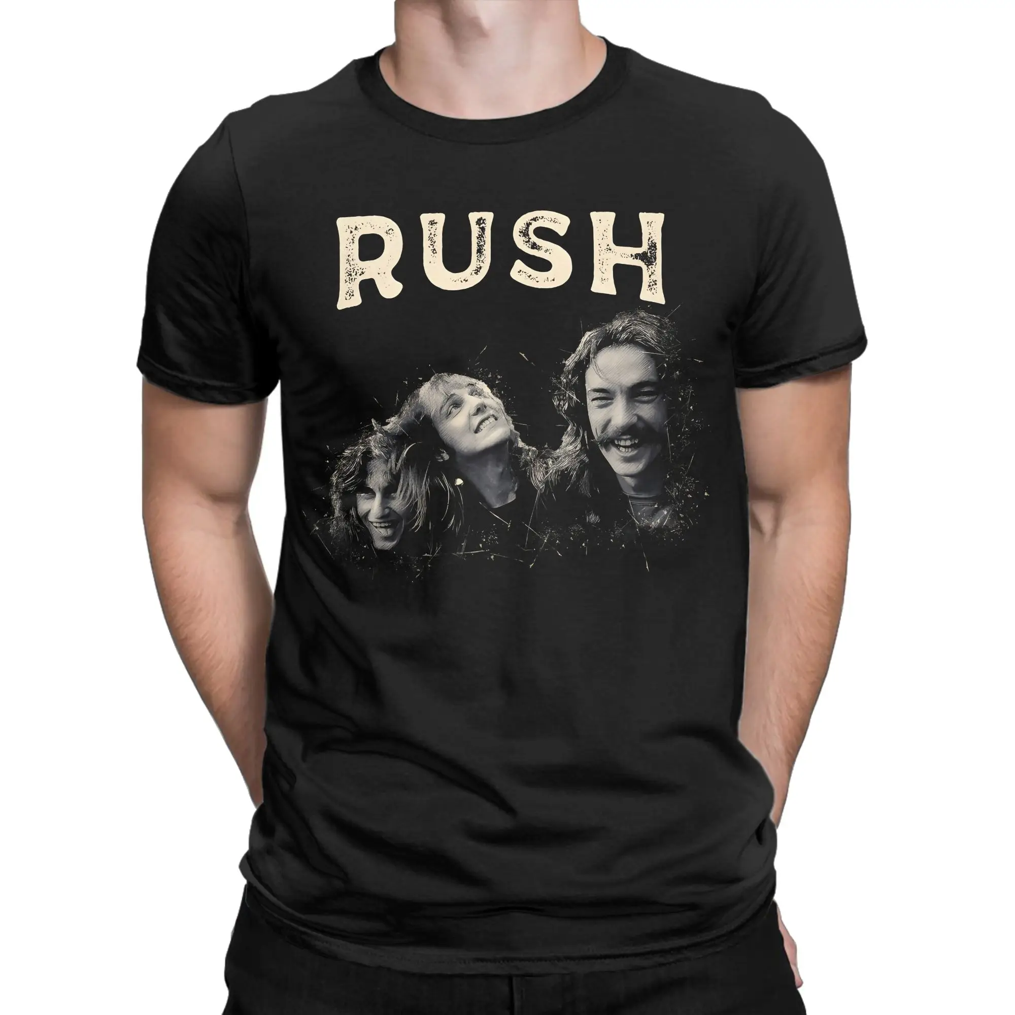 Rock Music Rush Band T-Shirt Man  Streetwear T Shirts Summer Crew Neck Leisure Tees Wholesale Big Size Clothing