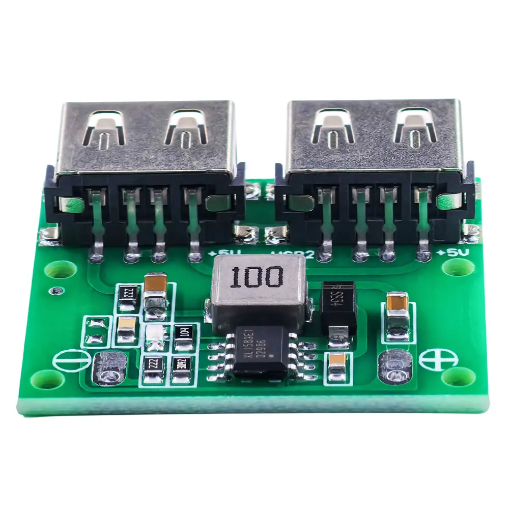 DC-DC Step Down Charger Power Module 9V 12V 24V to 5V 3A Dual USB Output Buck Voltage Board 3A Car Charging Regulator 6-26V