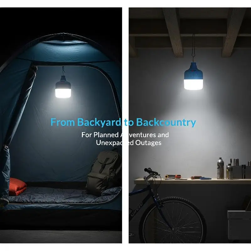Outdoor USB Rechargeable LED Lamp Bulbs High Brightness Emergency Light Hook Up Camping Fishing Portable Lantern Night Lights
