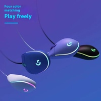 Logitech G102 Wired Mouse Ergonomic Mouse Optical 8000DPI Color LED Customizing 6 Buttons Pc Gaming Accessories