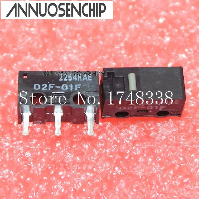 20PCS New and Original The mouse micro switch  D2F-01  D2F-01F   0.1N DIP  D2F-01FL