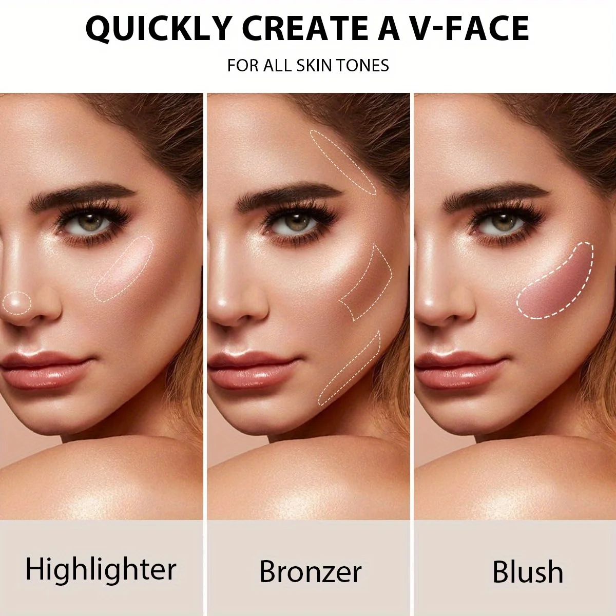 5 in 1 파우더 블러쉬 오래 지속되는 오일 컨트롤 세팅 파우더 모이스춰라이징 컨실러 건식 및 습식