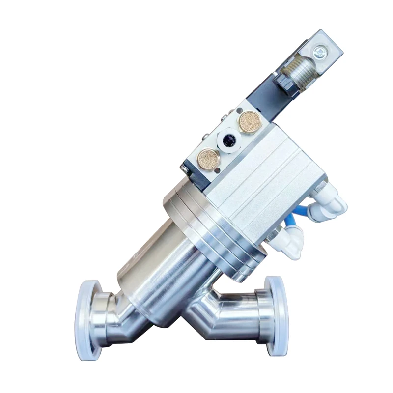 Imagem -06 - Válvula Pneumática do Flapper do Vácuo Y-dado Forma L-dado Forma Ss304 Flange do Vácuo Segurança de Gás Kf16 Kf25 Kf40 Kf50 24 v 220v