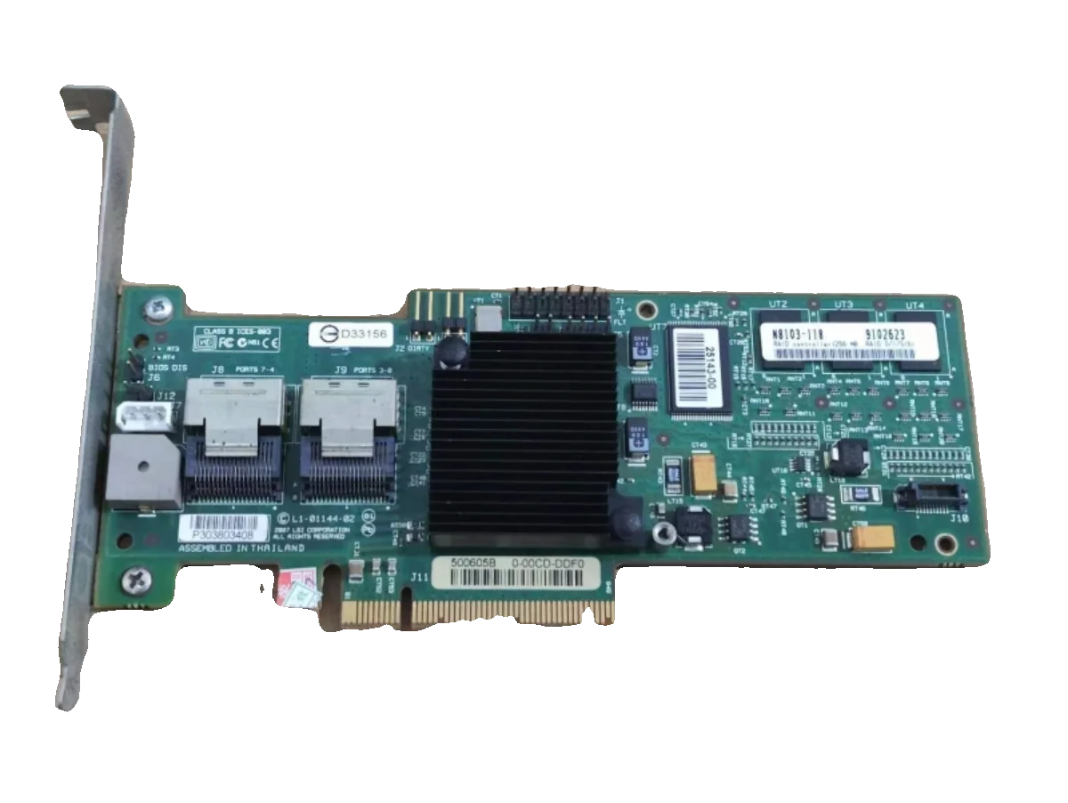 

For LSI MegaRAID 8708EM2 256M Cache 3Gb 8 Port SAS Array Card Used