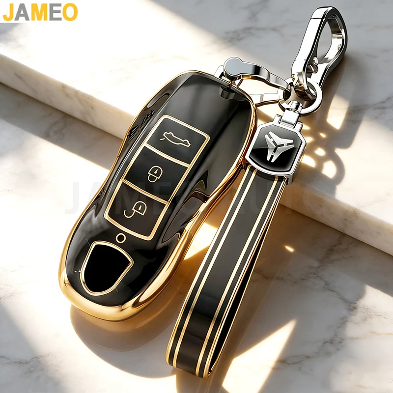 Funda Protectora de TPU para Llave Inteligente de Coche Porsche Cayenne 911 996 Macan 718 Taycan Panamera Boxster 986 987 981