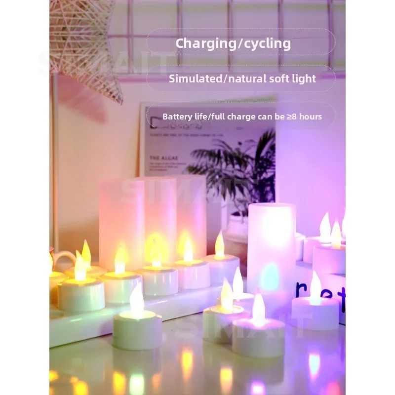Electronic Charging Small Candle Light Led Remote Control, Simulation