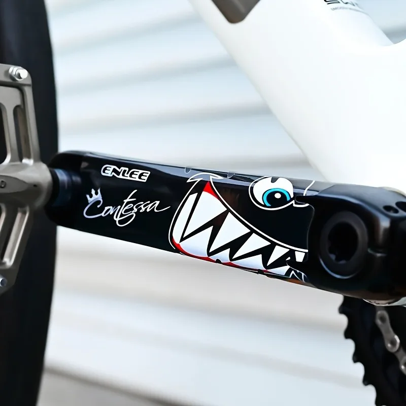 2-Piece road bike mountain bike crank scratch-resistant sticker, handle guard decorative sticker - view 5