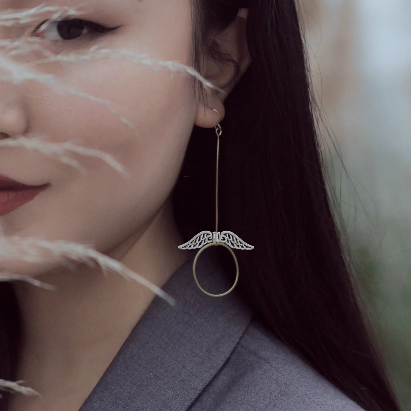 

60Pcs Angel Wing Charms Vintage Fairy Wing Spacer Beads for Jewelry Making Earrings Necklaces Bracelets Keychains