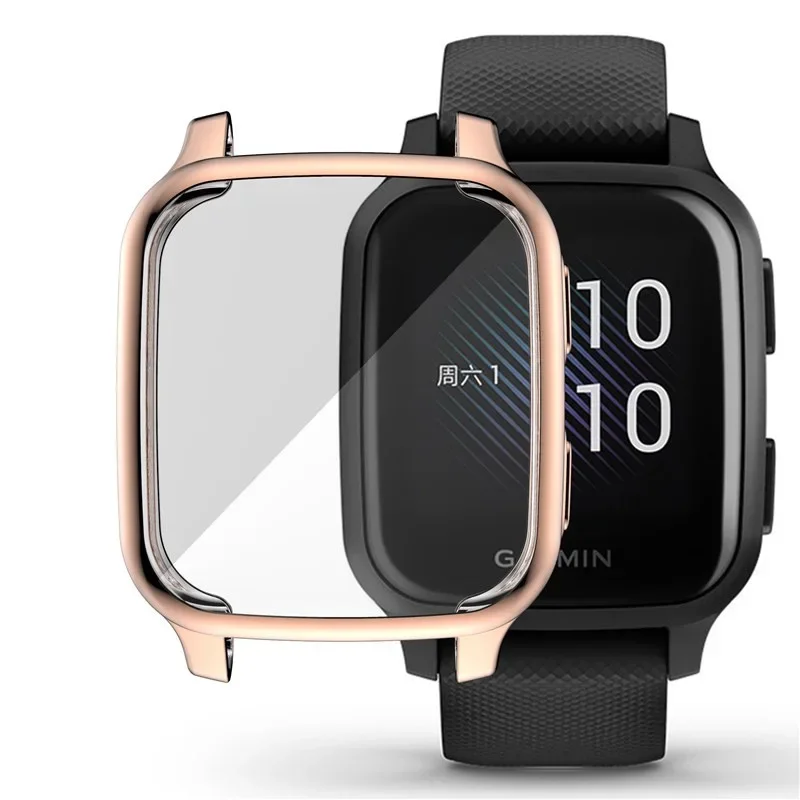 حافظة حماية ناعمة من البولي يوريثان الحراري لهاتف Garmin Venu SQ Music/SQ 2 غطاء موسيقي غطاء حماية ممتص للصدمات لهاتف Garmin Venu SQ/SQ 2