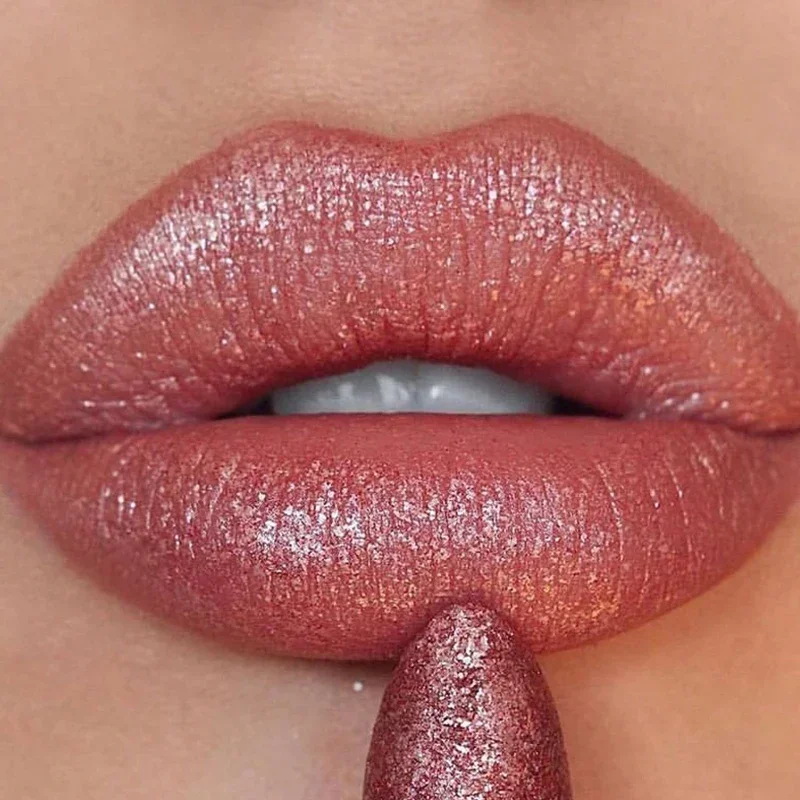 6 Colors Diamond Glitter Lipsticks Waterproof Lasting Sexy Red Pink Matte Velvet Shimmer Shiny Lip Gloss Korean Makeup Cosmetics