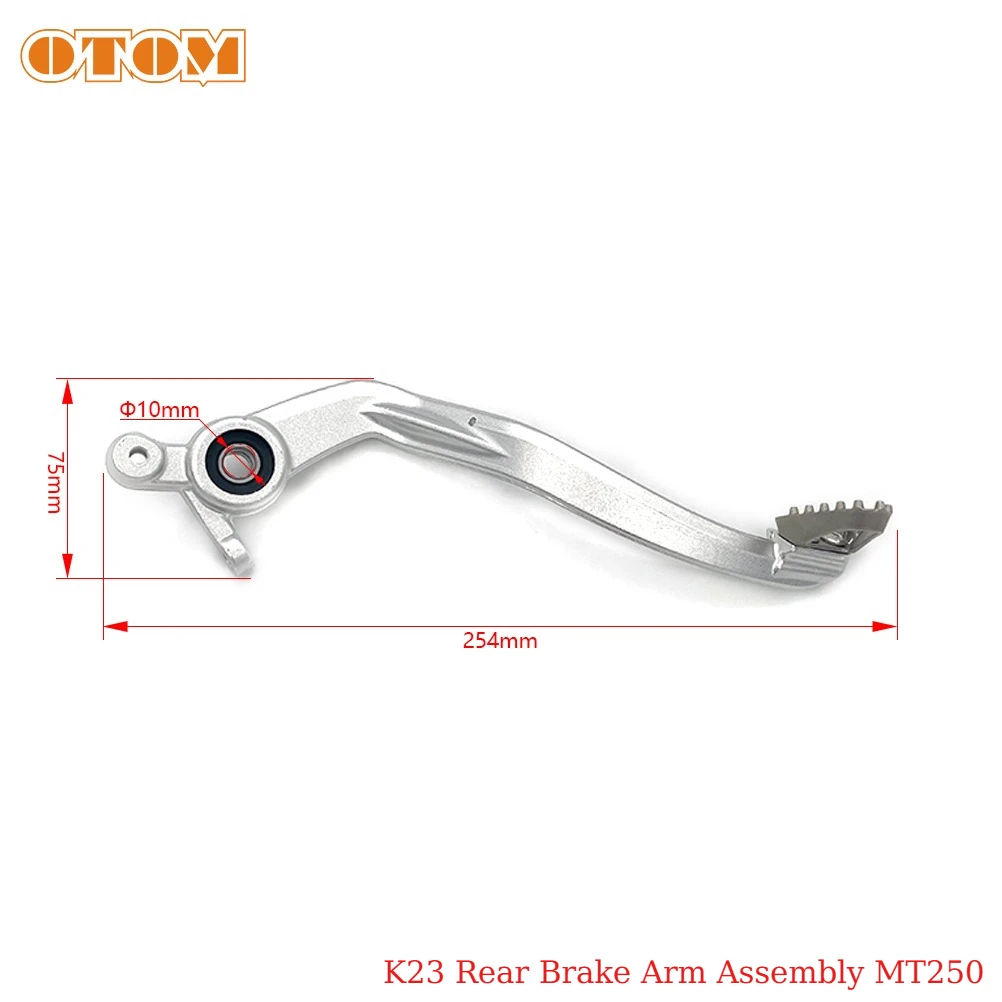 Motocycle Rear Brake Pedal Lever Assembly Forged Aluminum For KEWS K23 With MT250 NC250 NC300S	CBS300 NB300 YBS300 YB300H Engine