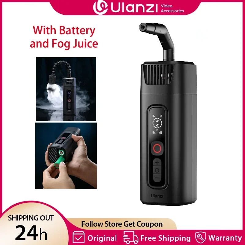 

Ulanzi FM01 FILMOG ACE Portable 40W Fog Machine Handheld 10m Remote Control Smoke Machine Photography Video Filming Stage Effect