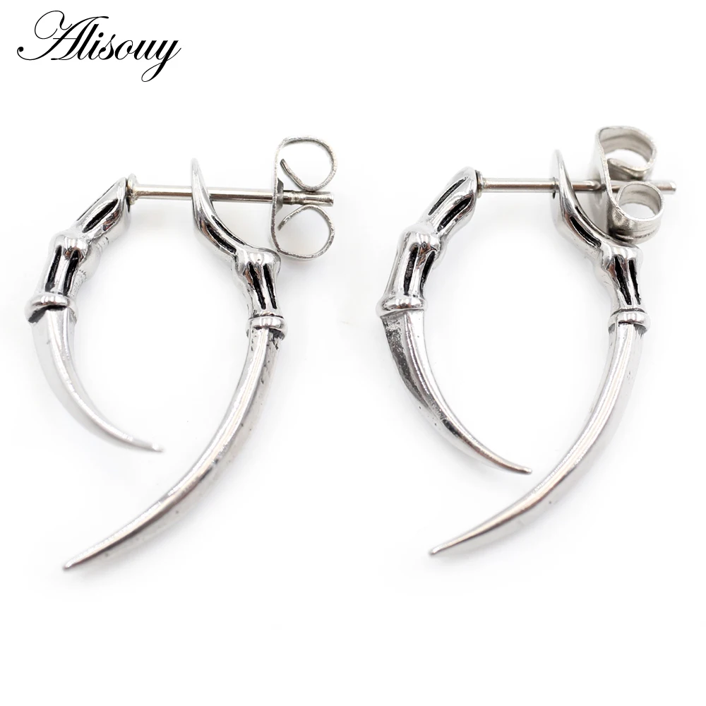 Alisouy 2 قطعة الرجعية صب مخلب سبيكة وهمية الغشاش دوامة الأذن تفتق نقالة المتوسع مقياس نفق التوصيل ثقب مربط القرط #2