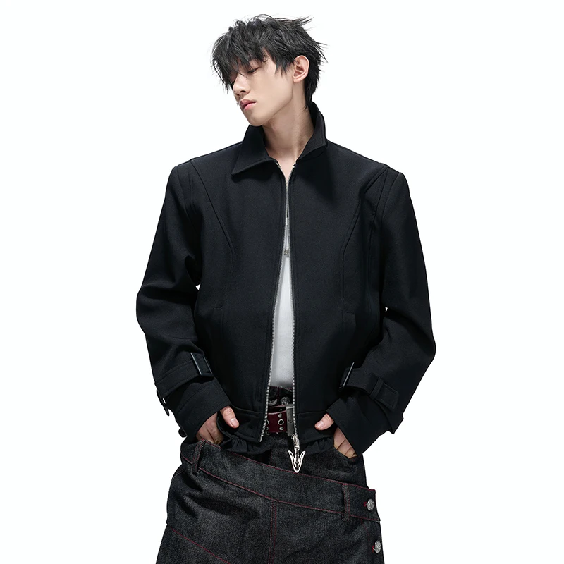 LUZHEN 2026 New Stylish Back Embroidery Patchwork Leather Pattern Casual Jacket Men's Handsome Original High Quality Coat JY8362