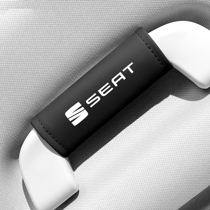 

Car Roof Armrest Pull Cover Handle Gloves Protector For Seat Leon 5F Mk3 Ibiza 6J Tarraco Ateca Alhambra Decoration Accessories