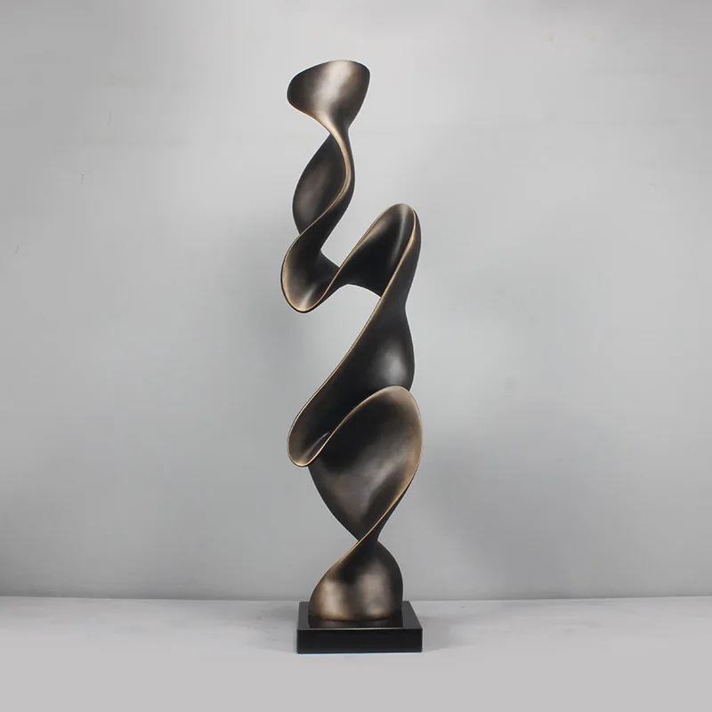 

Sculpture large ornament Modern soft decoration FRP home furnishing sales office Lobby light luxury abstract art decoration