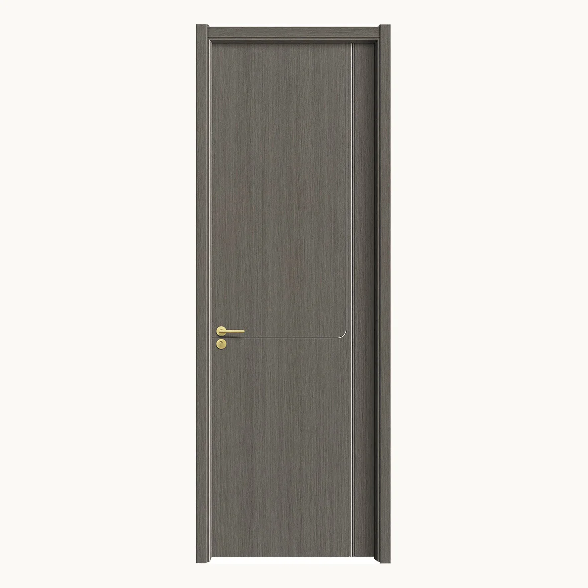 

Popular hot sale carbon crystal timber door environmental protection modern door interior room solid wood door