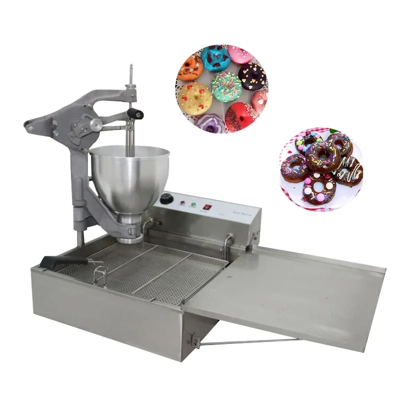 

Commercial Hand-Cranked Mini Donut Maker Doughnut Making Machine