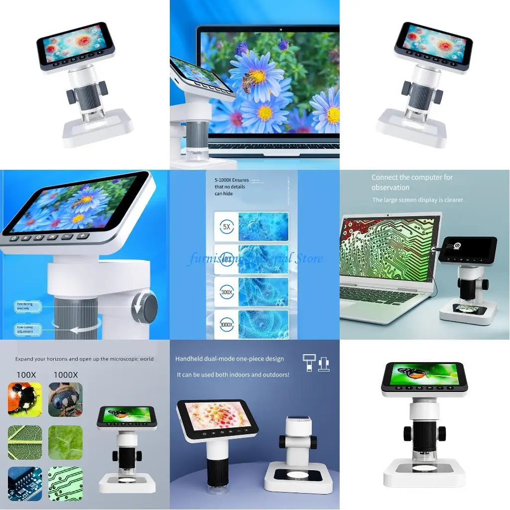 

Y5GD Childrens Educational Microscope 1000x Magnification 4.5 Foot Screen