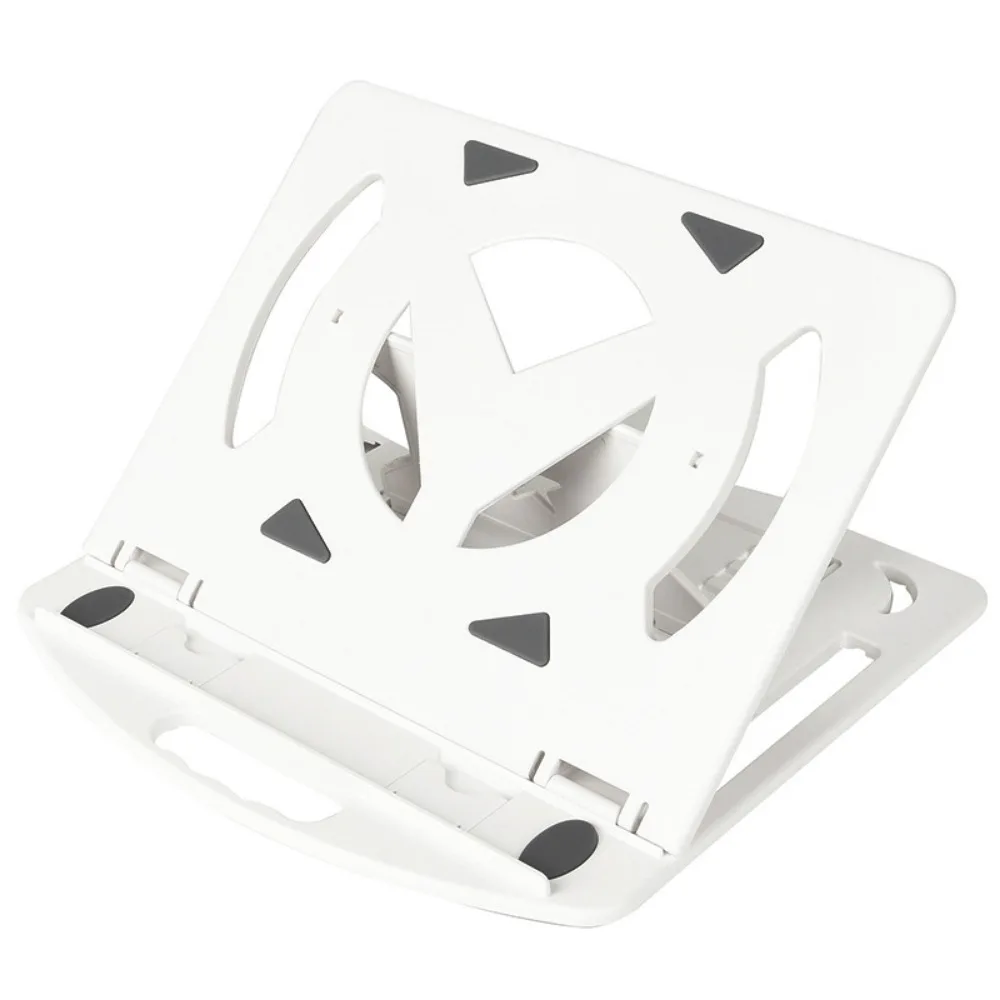 Plastic Laptop Stand Foldable With Phone Holder Desktop Holder Multiple Height Portable Ergonomic Laptop Riser Watching TV