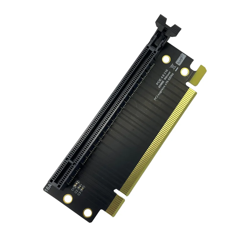 PCIE 4.0 X16 adapter card PCB adapter board Small chassis Steering card Right angle 4CM GEN4 buckle