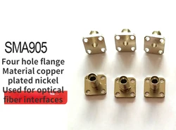 SMA905 Socket Four-hole Flange SMA Flange Adapter Interface Optical Instrumentation Hole Provides Customization