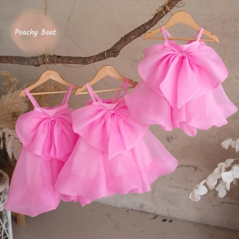 

Платье-пачка для девочек с бантом, винтажное, для малышей, подростков, детей, для свадьбы, вечеринки, дня рождения, одежда для детей 1-14 лет