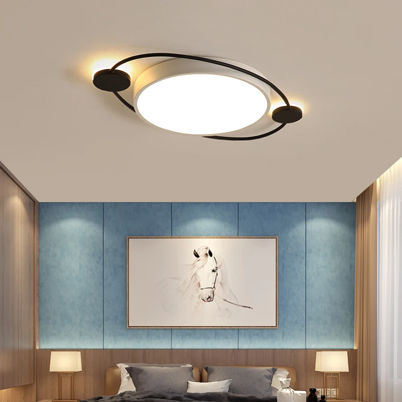 

Remote Control Modern LED Ceiling Chandelier Living Bedroom Study Balcony Acrylic Interior Chandelier Lighting Free Shipping