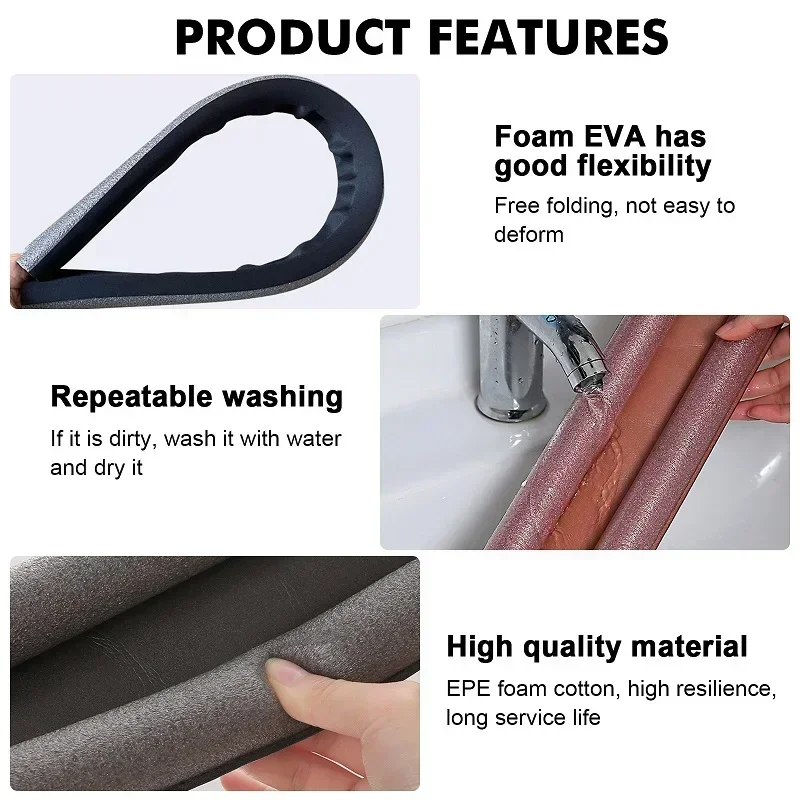 1pc Door Bottom Seal Strip Flexible Wind Noise Reduction Stopper Under Door Blocker Anti Collision Dustproof Soundproof Strips
