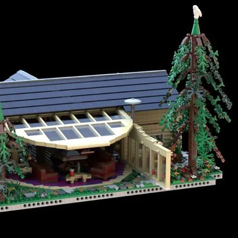 Moc Baustein Wald Kabine Modell Technologie Ziegel DIY Montage Modulare Stadt Street View Spielzeug Für Urlaub Geschenk