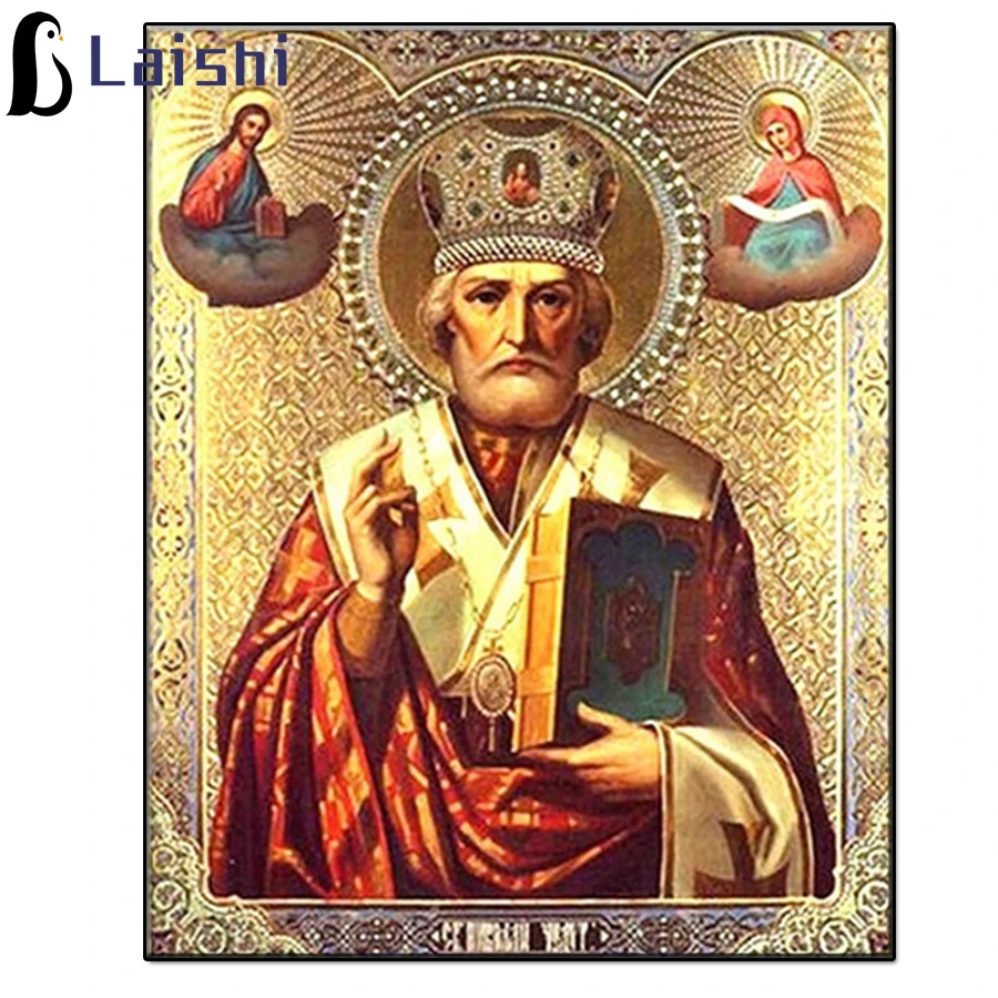 

5D DIY Religious art, jesus, virgin, godfather full circle diamond painting Mosaic cross stitch home decoration wall paste