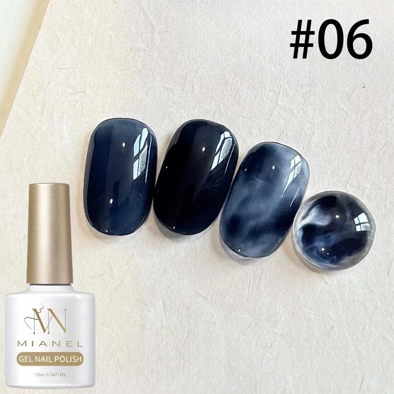 10ML 1-8 Stück Braune Bernstein-Serie Jelly Gel Nagellack Leoparden-Nägel Beliebter Online-Trend Eisklarer Schwarzer Karamell-Nagellack – Detail 17