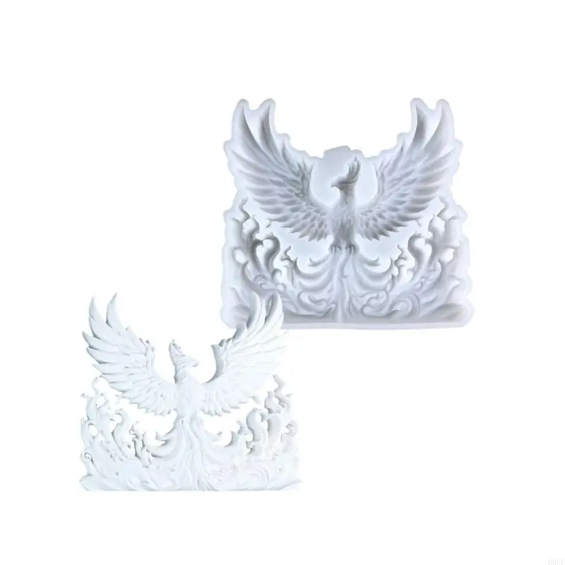 D0UF -Lebensmittel -Silikonform -Handwerksformen Phoenixe Form Wärmesistentes Silikonstruktur für Ofen- und Mikrowellengebrauch