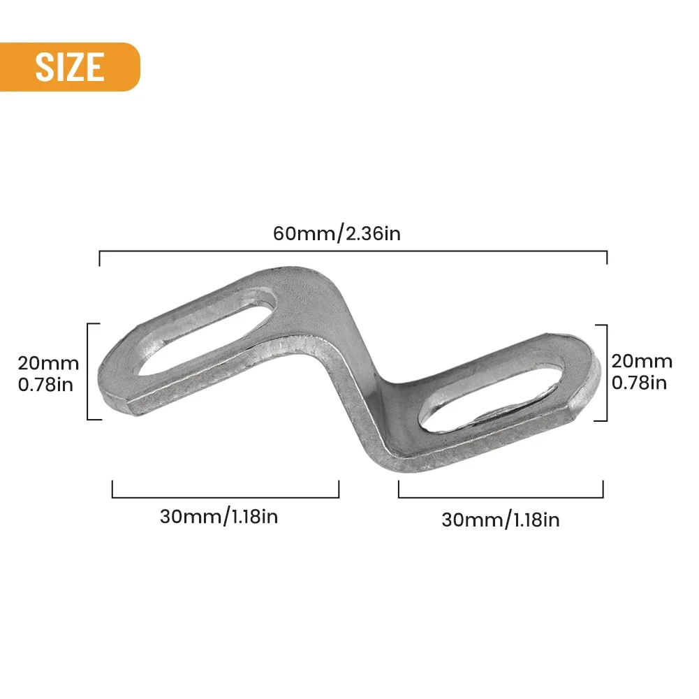 

Motorcycle Exhaust Muffler Pipe Z Type Mounting Clamp Bracket Z-shaped Installation Clamp Bracket Versatile Exhaust Muffler Pipe