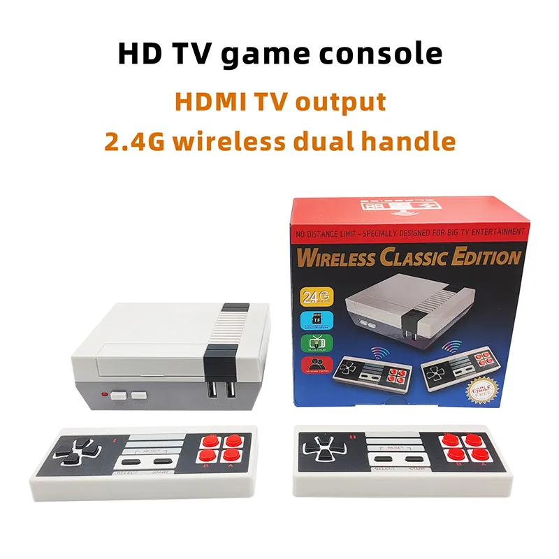 Mini AV TV 8Bit Retro Video Game Console Built 2245IN1 Game with Dual Gamepad For FORNES Handheld Game Player