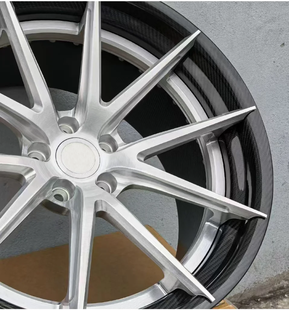 عجلات مزورة جديدة 20 21 22 23 24 26 بوصة 9.5J 10.5J 11J 11.5J 12J 12.5J 13J 13.5J 5*120 عجلات سيارة من ألياف الكربون #6