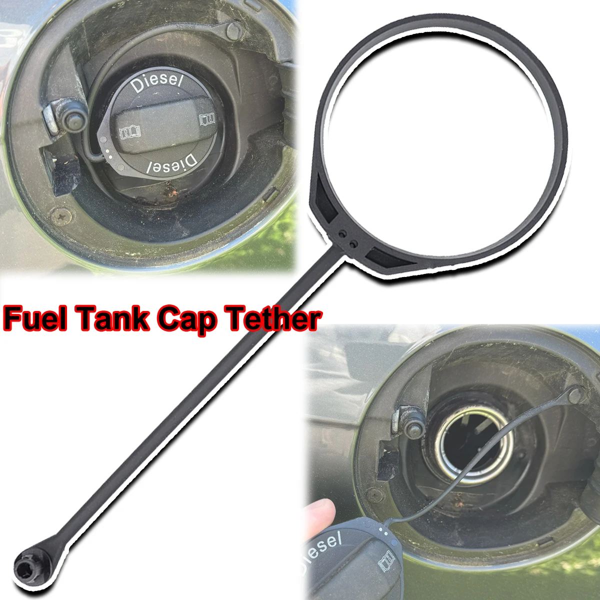 

Car Fuel Tank Petrol Cap Filler Cord Tether Rope Strap Band Cable For VW Touareg 7L car accessories 2003 2004 2005 2006 - 2010