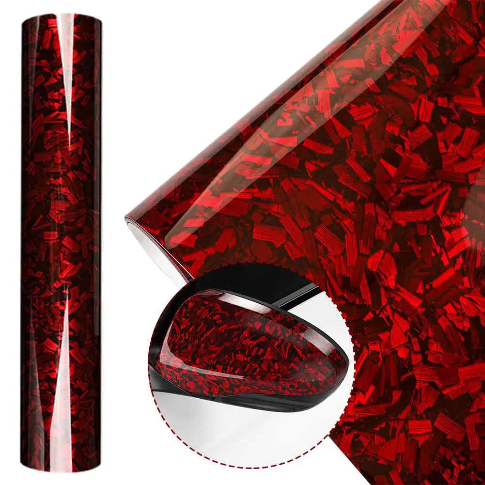 

Glossy Laser Forged Carbon Fiber Vinyl Wrap Car Sticker Waterproof Auto Glossy Vinyl Carbon Film Auto Self Adhesive Decals